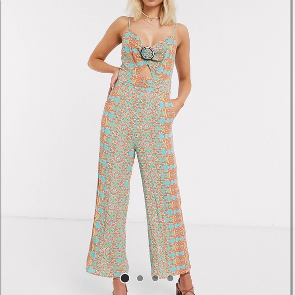 Moon River Cut Out Strappy Jumpsuit - Picture 2 of 10